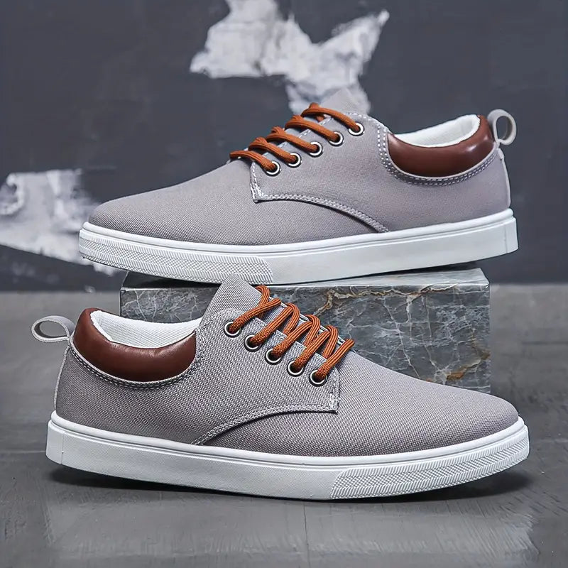 Canvas low men's sneakers