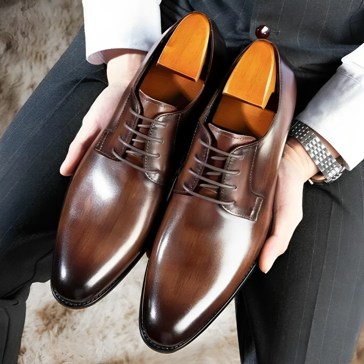 Leather Tuxedo oxford shoes