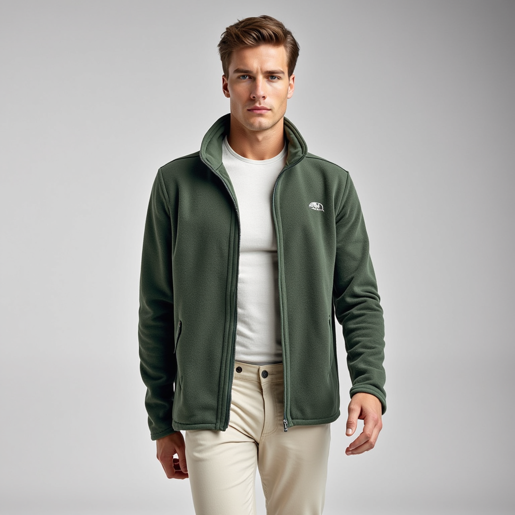 Lightweight Zip-Up Fleece Jacket