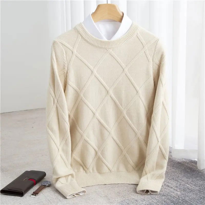 Cashmere Patterned Sweater - Van Croft