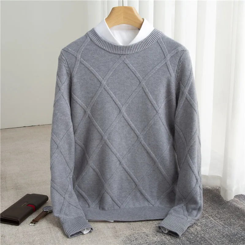 Cashmere Patterned Sweater - Van Croft