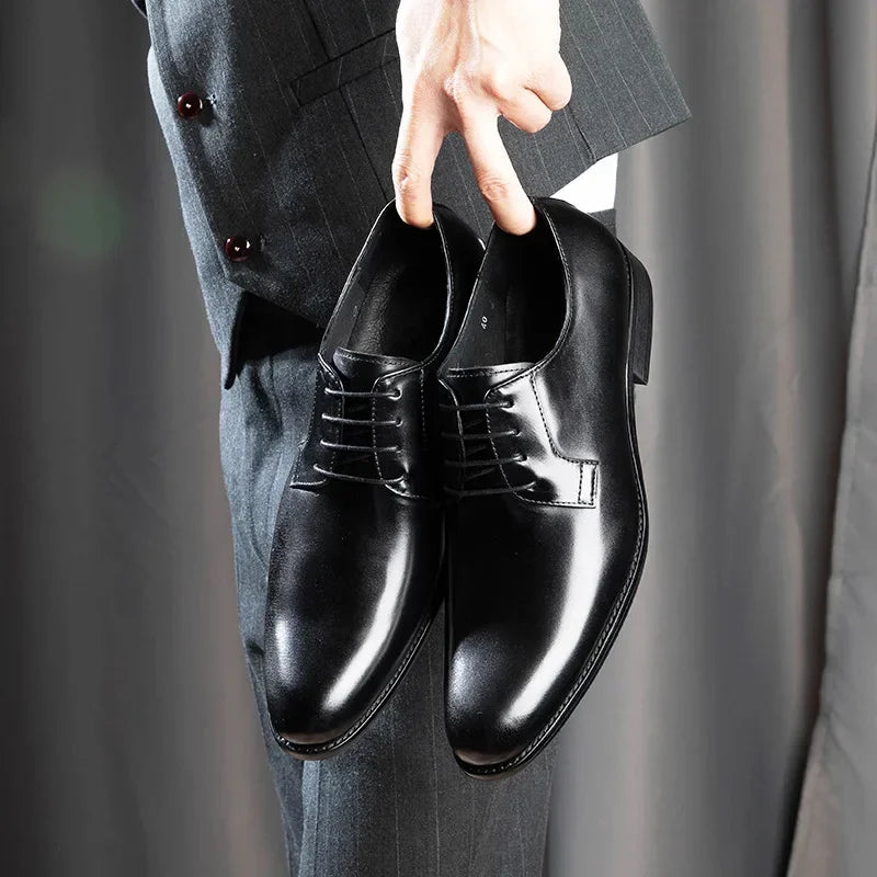 Leather Tuxedo oxford shoes