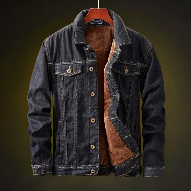 Stylish Cosmonite 1982 Winter Jacket - Soft, Windproof Denim Coat with Multiple Pockets