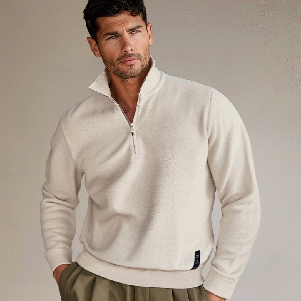 Classic Half-Zip Sweater for Men