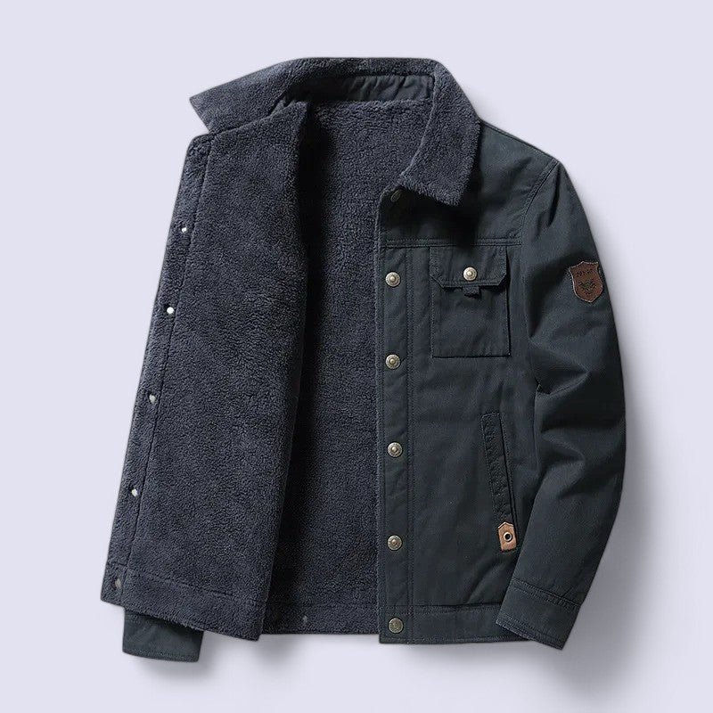 Stylish Corduroy Winter Jacket - Ultra-Soft Padded Comfort with Deep Pockets