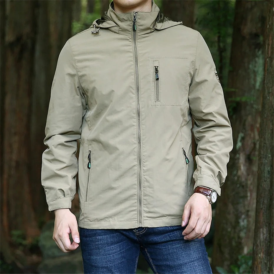 Ultimate Waterproof Winter Jacket - Stylish Casual Outerwear with Hood & Zipped Pockets