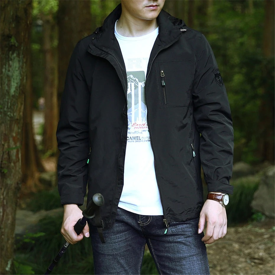 Ultimate Waterproof Winter Jacket - Stylish Casual Outerwear with Hood & Zipped Pockets